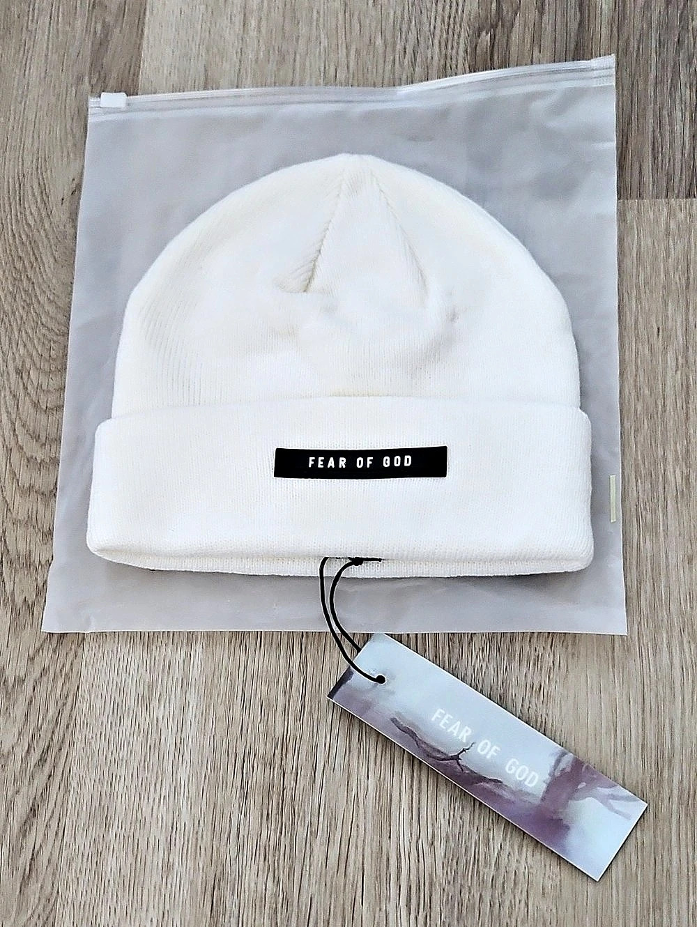 Fear of God Sixth Collection Knit Beanie White Beanie NWT